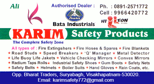 Karim Safety Products Suryabagh in Visakhapatnam Vizag,suryabagh In Visakhapatnam, Vizag