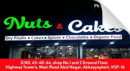 nuts cakes dry Fruits Cakes Spices Chocolates Organic Food sellers in vizag Visakhapatnam,Akkayyapalem In Visakhapatnam, Vizag