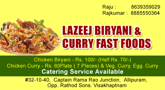 lazeej biryani and curry point catering service available vizag allipuram,Allipuram  In Visakhapatnam, Vizag