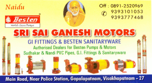 Sri Sai Ganesh Motors in Gopalapatnam Visakhapatnam Vizag,Gopalapatnam In Visakhapatnam, Vizag