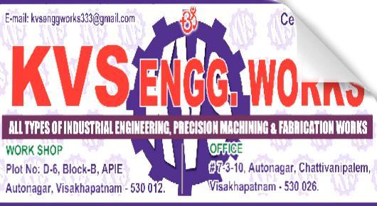 KVS Engineering Works Autonagar in Visakhapatnam Vizag,Auto Nagar In Visakhapatnam, Vizag