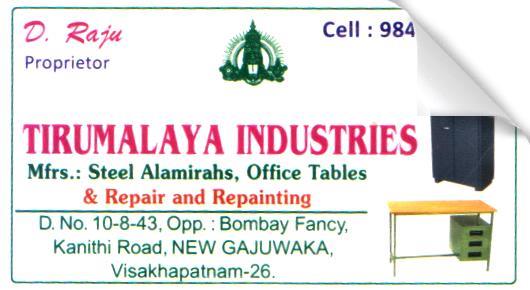 Tirumalaya Industries steel alamirahs office iron steel racks tables repair repaintings in vizag visakhapatnam,New Gajuwaka In Visakhapatnam, Vizag