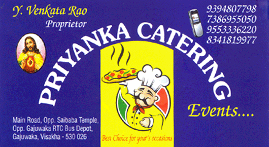 Priyanka Catering Gajuwaka in Visakhapatnam Vizag,Gajuwaka In Visakhapatnam, Vizag