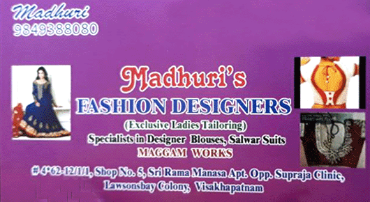 Madhuri Beauty Parlour in Visakhapatnam Vizag,Lawsons Bay Colony In Visakhapatnam, Vizag