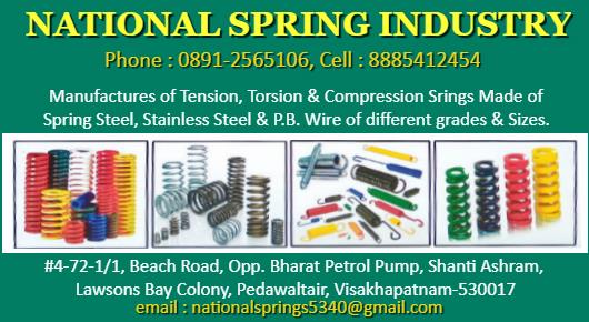 National Spring Industry in Visakhapatnam Vizag,Lawsons Bay Colony In Visakhapatnam, Vizag