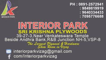 INTERIOR PARK SRI KRISHNA PLYWOODS RandB JUNCTION NH 5 in Visakhapatnam Vizag,NH 5, NSTL In Visakhapatnam, Vizag