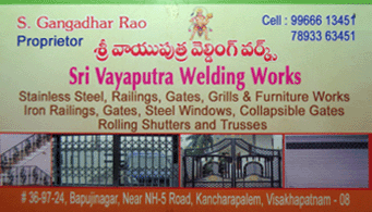sri Vayaputra welding works kancharapalem vizag visakhapatnam,kancharapalem In Visakhapatnam, Vizag