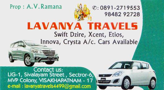 Lavanya Travels MVP in vizag visakhapatnam,MVP Colony In Visakhapatnam, Vizag