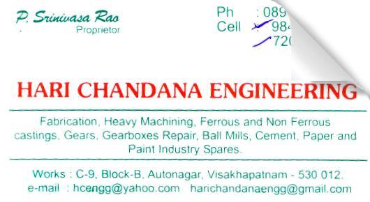 Hari Chandana Engineering Autonagar in Visakhapatnam Vizag,Auto Nagar In Visakhapatnam, Vizag