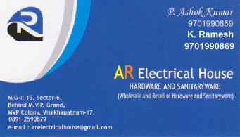 AR Electrical House in visakhapatnam,MVP Colony In Visakhapatnam, Vizag