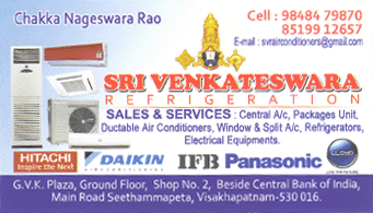 Sri Venkateswara Refrigeration seethammapeta in vizag visakhapatnam,Seethammapeta In Visakhapatnam, Vizag