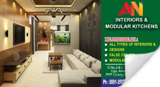 AN Interiors and Modular Kitchens MVP Colony False ceiling Modular kitchens Visakhapatnam Vizag,MVP Colony In Visakhapatnam, Vizag