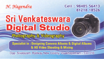 Sri Venkateswara Digital Studio Photography and Videography Railway New Colony in vizag visakhapatnam,Railway New Colony In Visakhapatnam, Vizag