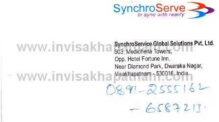 synchro serve diamaond park 52,not given In Visakhapatnam, Vizag