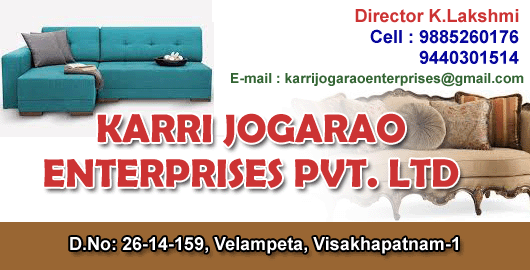 Karri Jogarao Enterprises Pvt Ltd Furniture Velampeta in Visakhapatnam Vizag,Velampeta In Visakhapatnam, Vizag