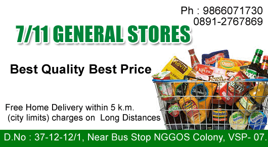 7 11 General Stores NGGOs in Visakhapatnam Vizag,Nggos Colony In Visakhapatnam, Vizag
