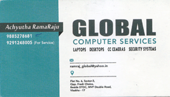Global Computer Services MVP Double Road in Visakhapatnam Vizag,MVP Double Road In Visakhapatnam, Vizag