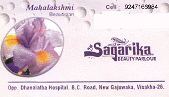 Sagarika Beauty Parlour New Gajuwaka in Visakhapatnam Vizag,New Gajuwaka In Visakhapatnam, Vizag