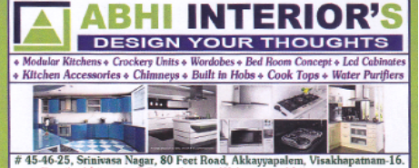 Abhi Interiors Design Your Thoughts Akkayyapalem in Visakhapatnam Vizag,Akkayyapalem In Visakhapatnam, Vizag