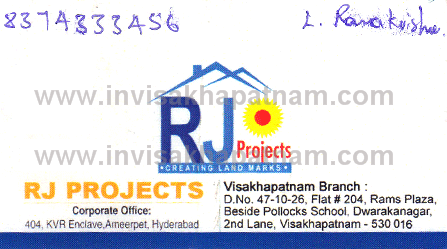 RJ Projects Dwarkanagar,Dwarakanagar In Visakhapatnam, Vizag