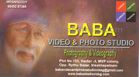 Baba Video Photo Studio MVP Colony,MVP Colony In Visakhapatnam, Vizag