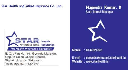 Star Health and Allied Insurance Co. Ltd. in Visakhapatnam (Vizag) near siripuram