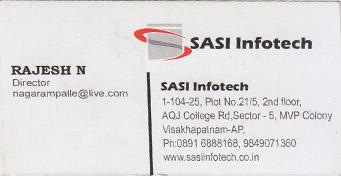 Sasi Infotech in visakhapatnam,MVP Colony In Visakhapatnam, Vizag