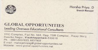 Global Opportunities in visakhapatnam,Dwarakanagar In Visakhapatnam, Vizag