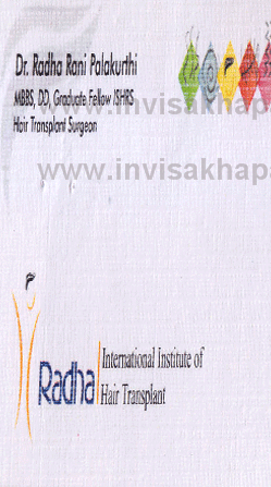 Radha Hair Transplant,not given In Visakhapatnam, Vizag