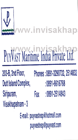 PUYVAST Maritime India Siripuram,siripuram In Visakhapatnam, Vizag