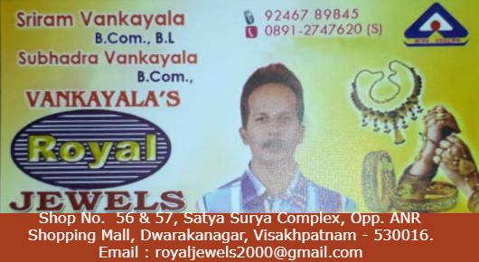 Royal Jewels gold Jewellery Silver Articles Dwarakanagar in Visakhapatnam Vizag,Dwarakanagar In Visakhapatnam, Vizag