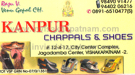 KanpurCheppalsAndShooes jagadamba,Jagadamba In Visakhapatnam, Vizag