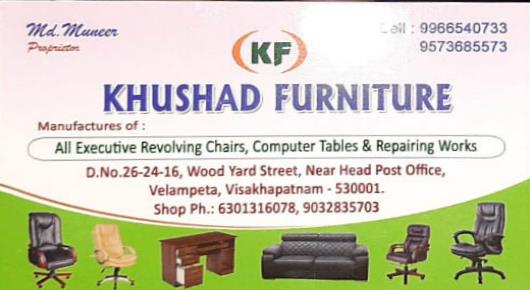 Khushad Furniture Office Home Furniture Dealer Near velampeta in visakhapatnam vizag,Velampeta In Visakhapatnam, Vizag
