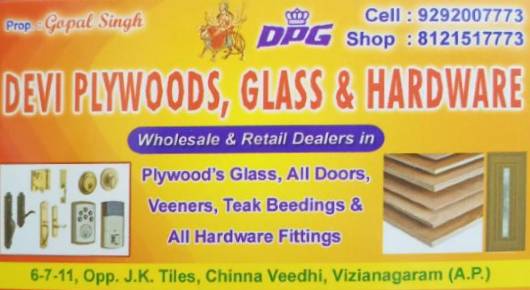 Devi Plywoods Glass and Hardware,Chinna Veedhi In Visakhapatnam, Vizag
