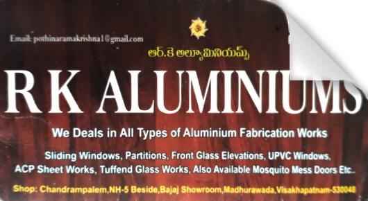Rk Aluminium Fabrication Works Glass Works sliding windows UPVC ACP Sheets Vizag Visakhapatnam,Madhurawada In Visakhapatnam, Vizag