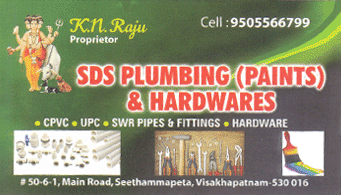 SDS Pumblin Paints Hardware Seethammapeta in vizag visakhapatnam,Seethammapeta In Visakhapatnam, Vizag