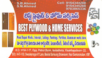 Best Carpentry And Interior Services Wood Repair Works Interials Ceitings Paintings Partition Aluminium Works Done B O Sankaramatam H O Isukathota in Visakhapatnam Vizag,Isukathota In Visakhapatnam, Vizag