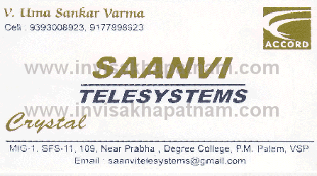 Saanvi Telesystems,PM Palem In Visakhapatnam, Vizag