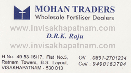 mohan traders ratnamtowers,BS Layout In Visakhapatnam, Vizag