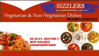Sizzers In visakhapatnam,MVP Colony In Visakhapatnam, Vizag