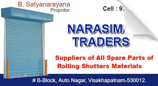 Narasimha Traders Rolling Shutters Materials Autonagar in Visakhapatnam Vizag,Auto Nagar In Visakhapatnam, Vizag