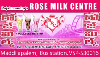Rose Milk Center in visakhapatnam,Maddilapalem In Visakhapatnam, Vizag
