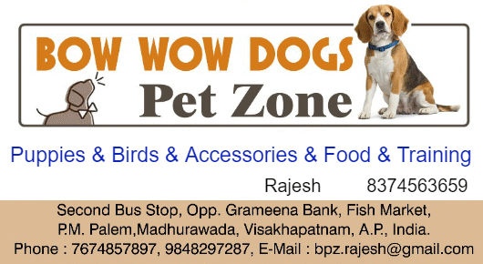 BOW WOW DOGS PET ZONE Accessories Training Foods Madhurawada in Visakhapatnam Vizag,Madhurawada In Visakhapatnam, Vizag