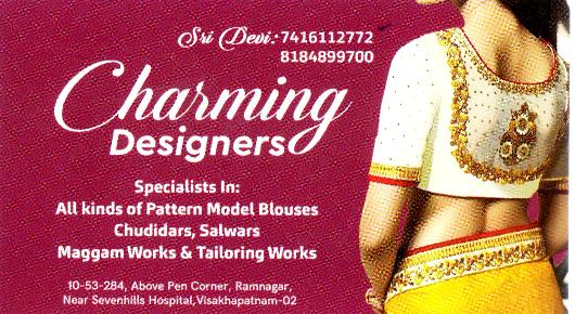 Charming Designers Boutique Ramnagar in Visakhapatnam Vizag,Ramnagar In Visakhapatnam, Vizag