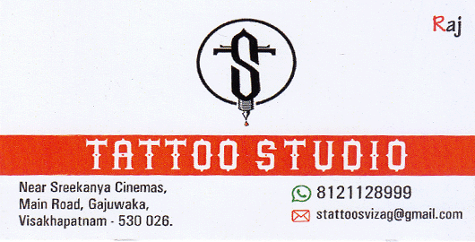 Tattoo Studio Gajuwaka in Visakhapatnam Vizag,Gajuwaka In Visakhapatnam, Vizag