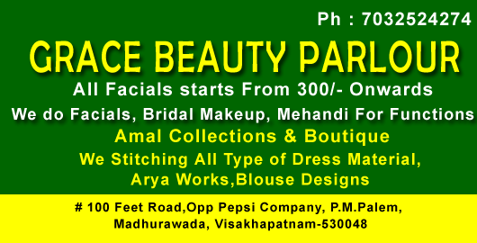 Grace Beauty Parlour Fashion Madhurawada in Visakhapatnam Vizag,Madhurawada In Visakhapatnam, Vizag