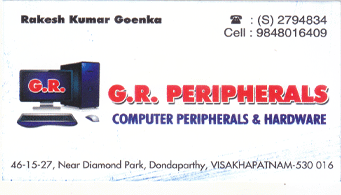 GR pheripherals computer Peripherals and Hardware Dondaparthy in vizag visakhapatnam,dondaparthy In Visakhapatnam, Vizag