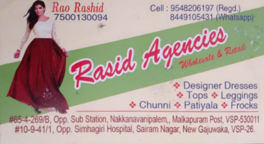 rasid agencies women fashion boutiques ladies tailors gajuwaka nakkavanipalem visakhapatnam vizag,New Gajuwaka In Visakhapatnam, Vizag