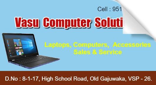 Vasu Computer Solutions Laptops Old Gajuwaka in Visakhapatnam Vizag,Old Gajuwaka In Visakhapatnam, Vizag