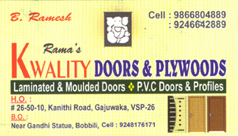 KWALITY DOORS AND PLYWOODS Gajuwaka in Visakhapatnam Vizag,Gajuwaka In Visakhapatnam, Vizag